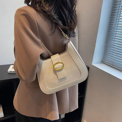 Moon Shoulder Bags Women PU Leather Crossbody Bag Work Ladies Handbags