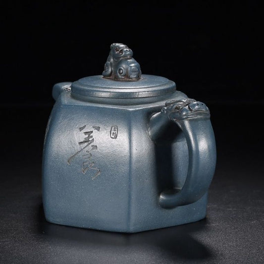 Chinese Yixing Purple Clay Teapot Tea Set Pot Zisha Ceramic Cute Decor Figurine