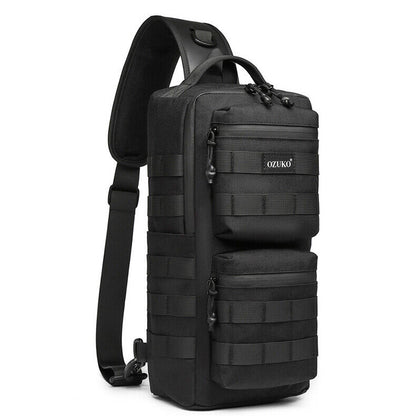 OZUKO Large Capacity Crossbody Bag Outdoor Tactical Waterproof BagSling Backpack
