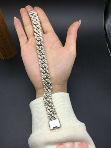 Asian old miao silver hand cast cool statue bracelet jewel gift