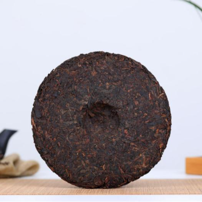 357g Yunnan Puerh Cooked Tea Yiwu Ripe Pu-erh Tea Cake Premium Pu'er Black Tea