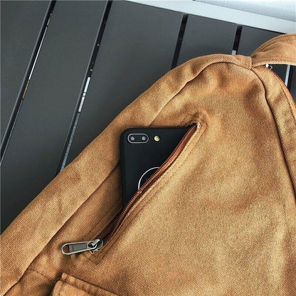 Canvas Chest Bag Women Shoulder Bag Canvas Crossbody Bag Women Bag