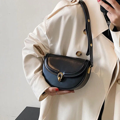 Saddle Crossbody Bags Women PU Leather Small Shoulder Handbags and Purses Bag