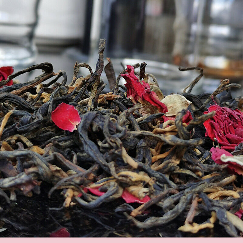 357g Rose Black Tea Yunnan Rose Tea Cake Chinese Flower Tea Women Slimming Tea