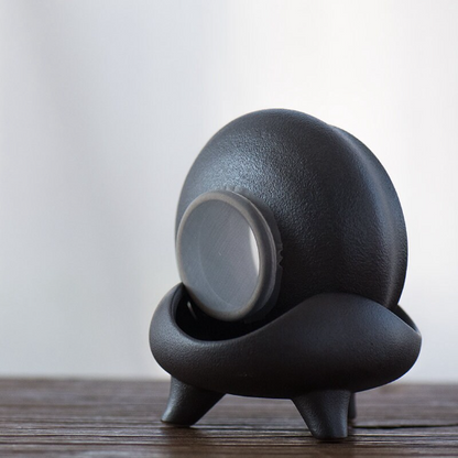 Black Ceramic Tea Strainers Accessory