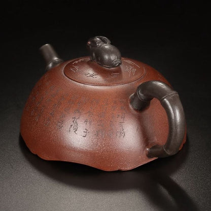 Chinese Yixing Purple Clay Teapot Tea Set Pot Zisha Ceramic Cute Decor Figurine
