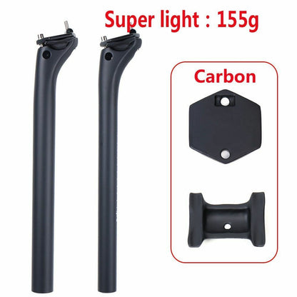 Carbon Fiber Seat Post MTB/Road Bike Seatpost 27.2/30.9/31.6mm Offset 20mm Light