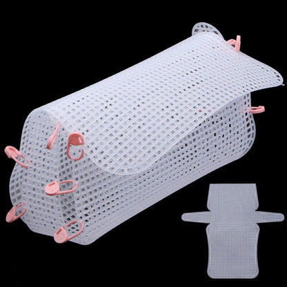 Auxiliary Knitting & Weaving Plastic Mesh Sheet Chenille Gold Velvet Diy Bag WO
