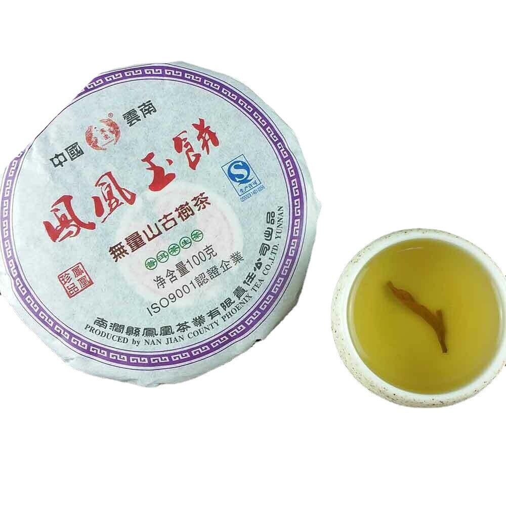 2012/2016 Wuliang Mountain Old Tree Raw Pu-erh Tea Phoenix Jade Cake 100g