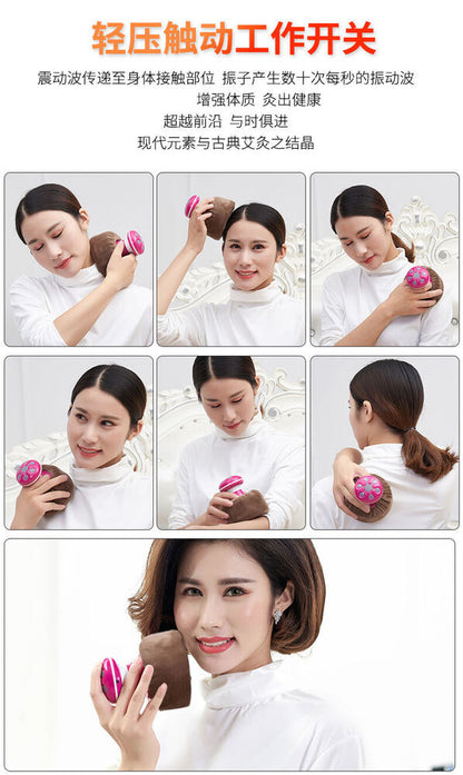 Electric Massage Moxibustion Box Portable Wormwood Roll Mugwort Moxa Tool 艾灸艾条艾草