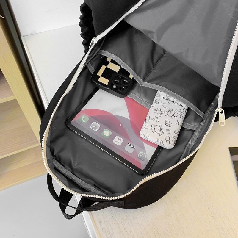 Lady Student Bag Cool Female College Book Backpack Women Nylon School Bag