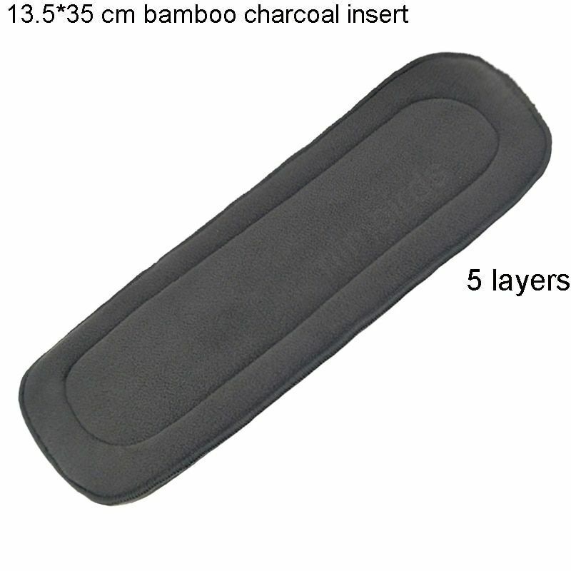 Reusable Washable Diaper Inserts Bamboo Cotton Elastic Inserts Boosters Liners