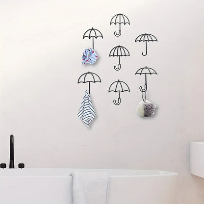 CIFBUY 7PCS Metal Key Coat Hook Creative Umbrella Hook Housewarming Gifts