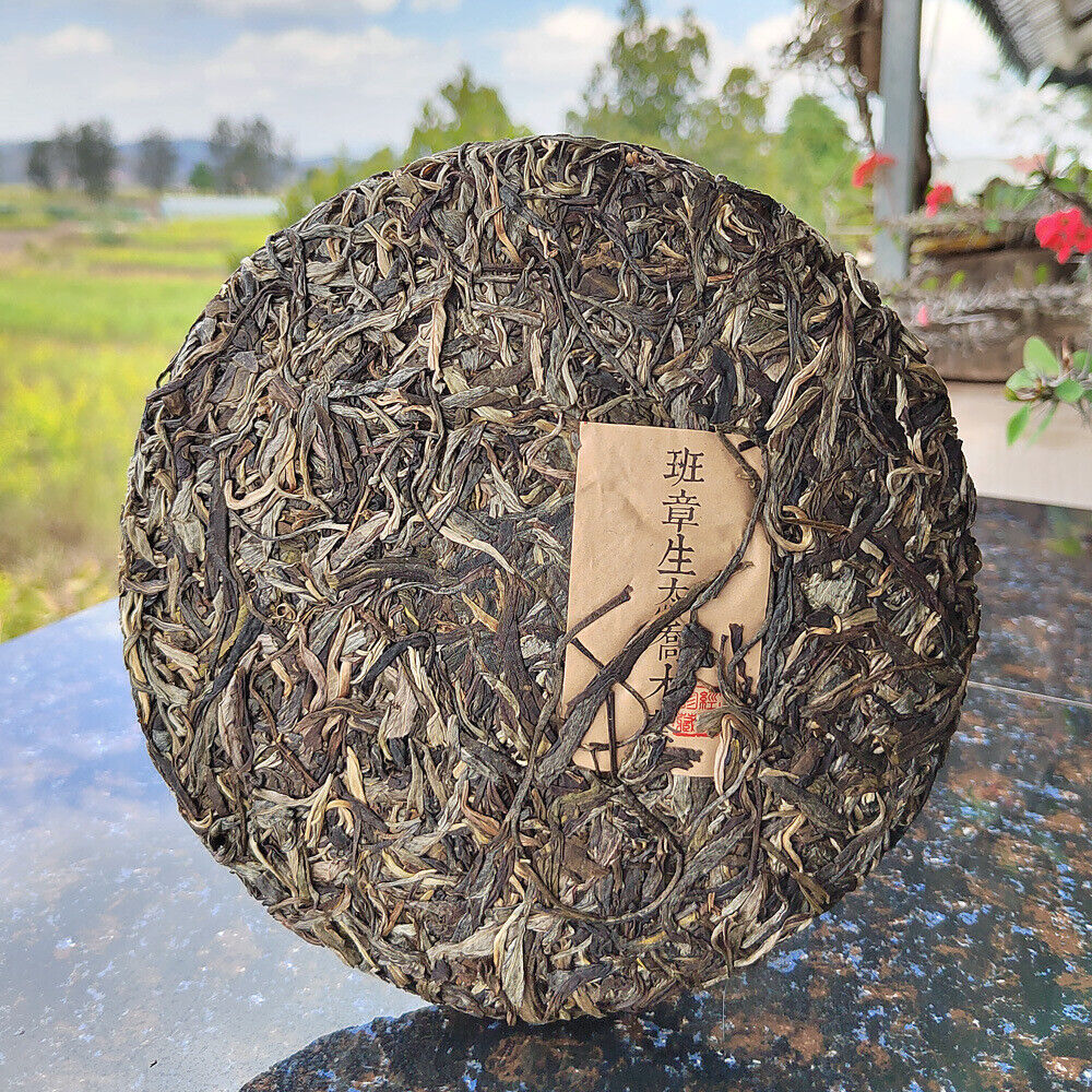 357g/12.59oz Laobanzhang Raw Tea First Spring Pu-erh Raw Cake Menghai Pu-erh Tea