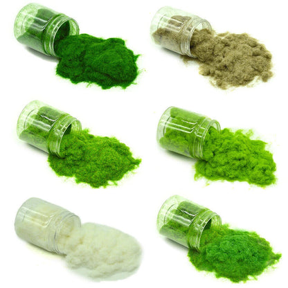 Static Grass Powder 3MM Simulation Turf Flocking Nylon Toy Model Scenery Making