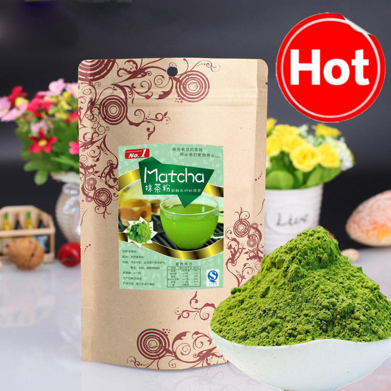 100g Natural Organic Green Tea Powder Japanese Matcha Slimming Tea Healthy Drink