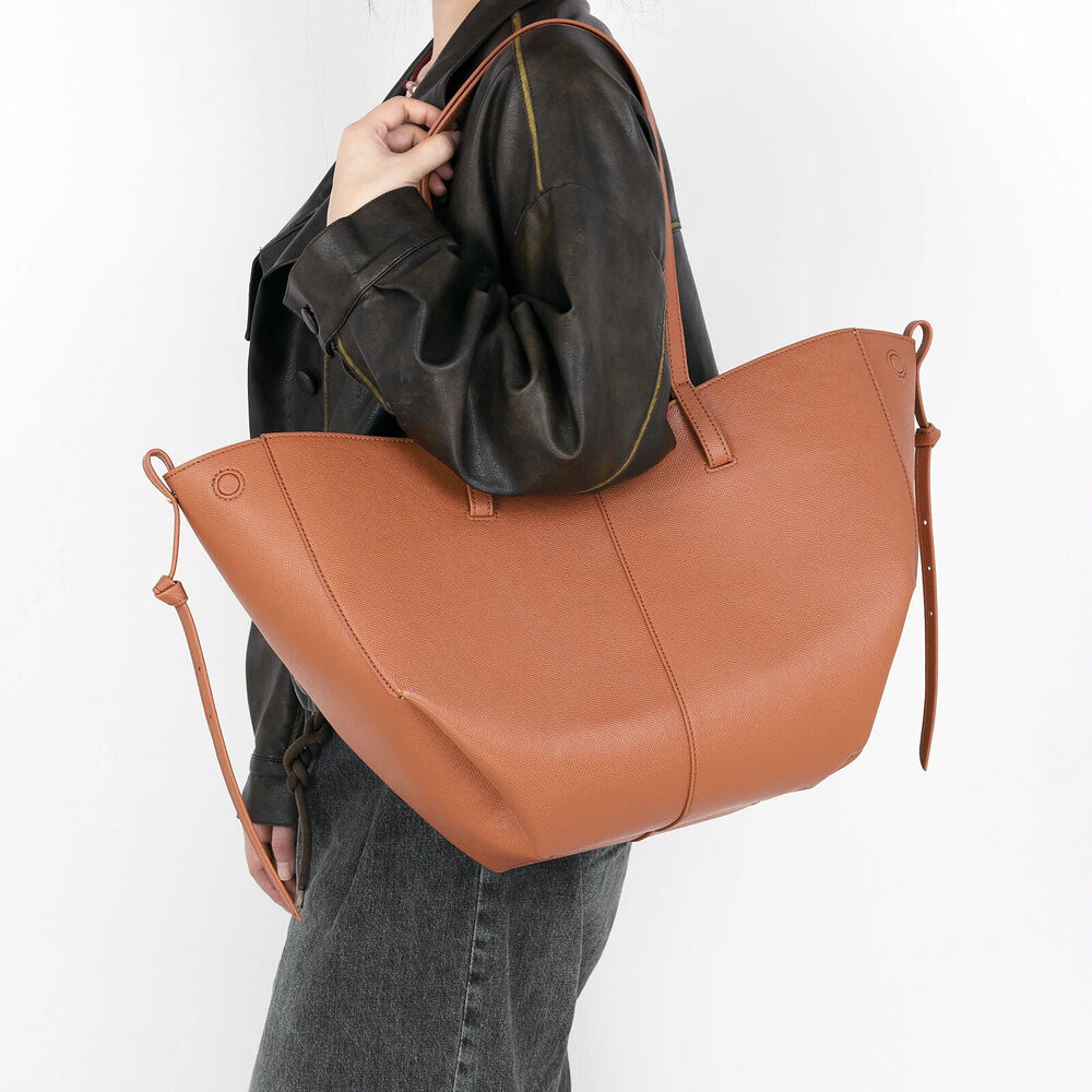 Ladies Bag Women PU Leather Chic Shoulder Bag Purse Commuting Tote Handbag