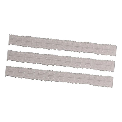 Paper Tearing Ruler 3Pcs Carbon Steel DIY Template Irregular Edge Measuring Tool