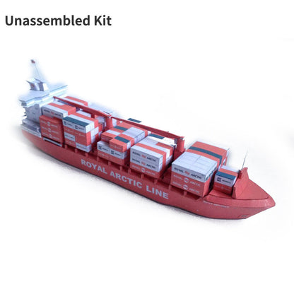 1:400 Danish Container Ship Mary Arctica Paper Ship Paper Model Unassembled Kit