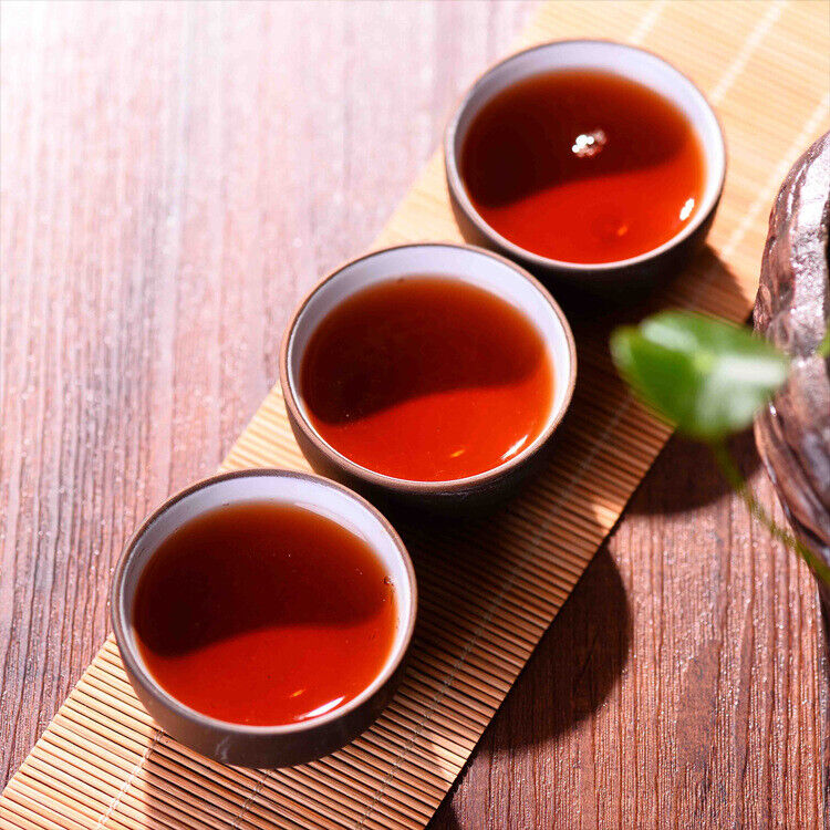 Brown Mountain Palace Pu'er Tea Cooked Tea Menghai Small Tribute Cake 500g Ripe