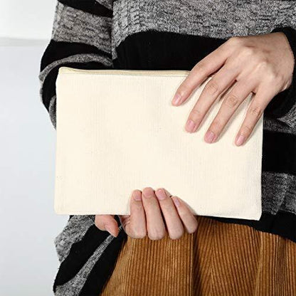 meekoo 16 Pack Multi-Purpose Cosmetics Bag with Large (Pack of 16), Beige