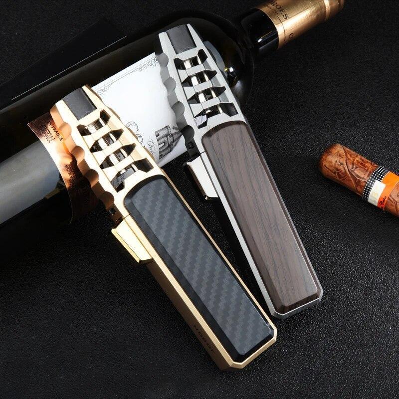 Lighter Gas Butane Refillable Torch Windproof Jet Cigarette Flame Cigar Refill