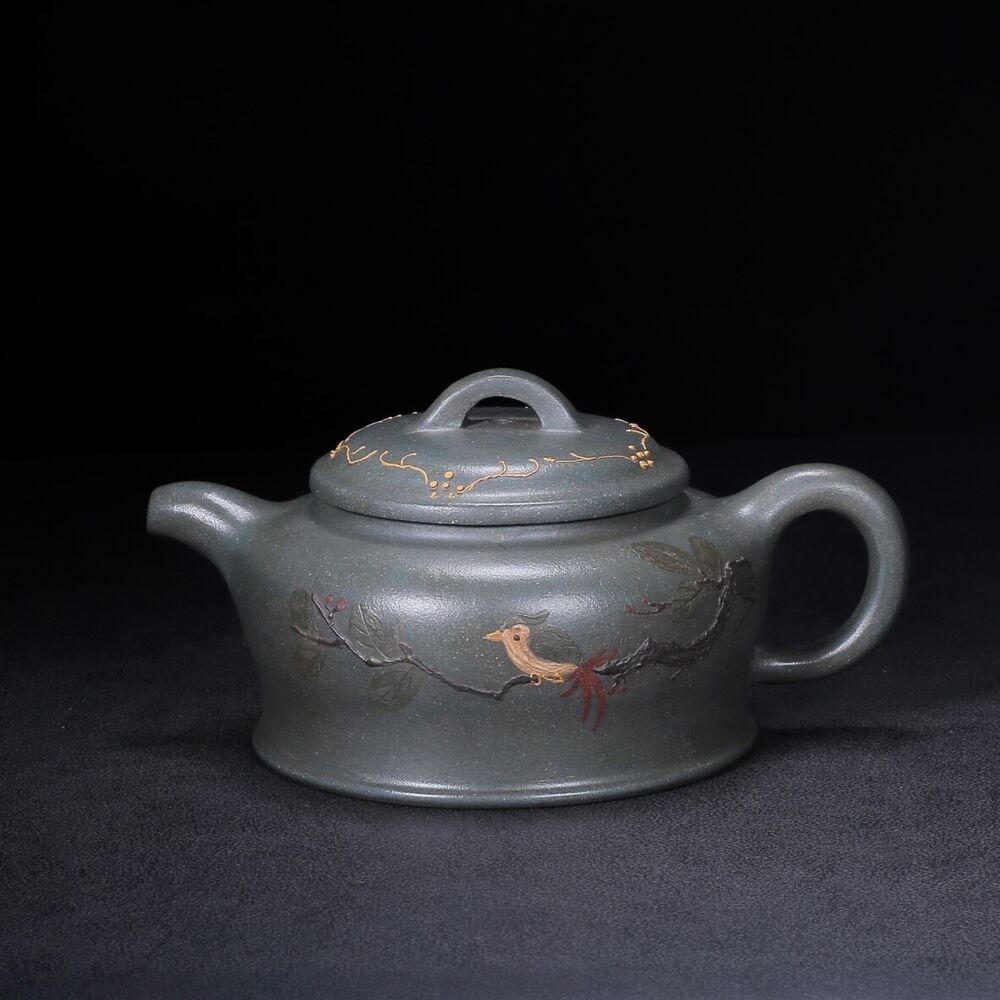 Chinese Yixing Zisha Clay Handmade Exquisite Teapot （惠风和畅 底款：汪寅仙）