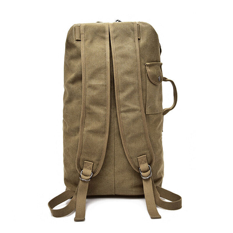 Men's Military Canvas Backpacks Male Shoulder Army Bag Tourist Foldable Bag
