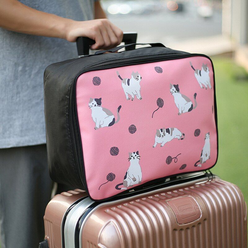 Travel Cartoon Cosmetic Bag Makeup Case Large Toiletry Storage Organizer Bag 1PC