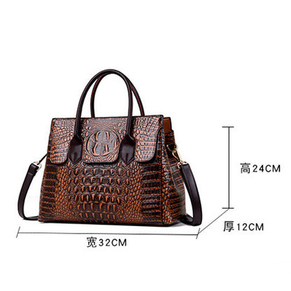 New Women's Leather Crocodile Handbag Sling Satchel Tote Shoulder Bag Party Bag