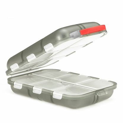 Pill Box 12 Grids Case Travel Medicine Tablet Dispenser Storage Plastic 10x7x3cm