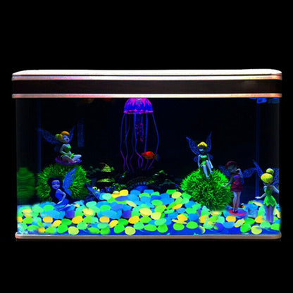 100Pcs/Bag Mixed Color Outdoor Luminous Stones Glow In Dark Garden Pebbles