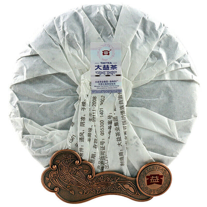 Source of Puer Menghai Dayi Pu'er Tea Cake 2015 357g Ripe Pu-erh Shu Classic