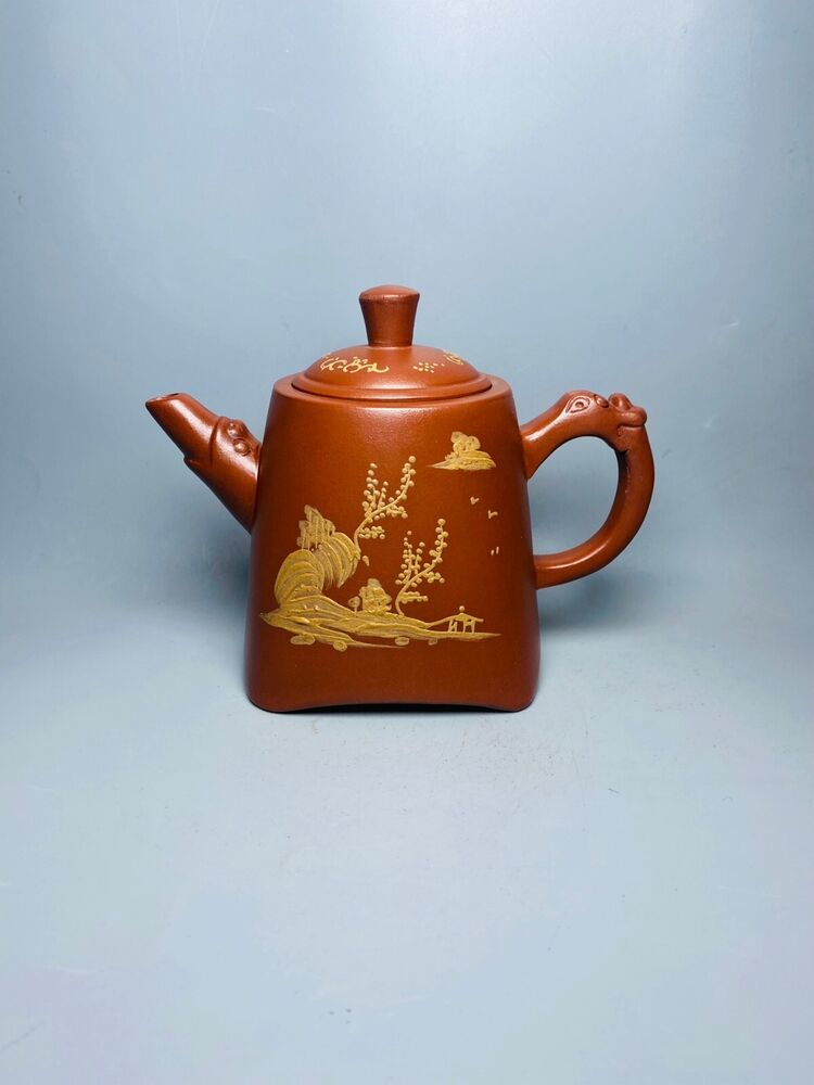 Chinese Yixing Zisha Clay Handmade Exquisite Teapot （龙壶 底款：顾景舟）