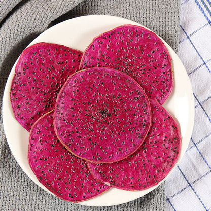 Chinese Sweet Assorted Dried Red Dragon Fruit Tea Handmade Bake Pitaya Slice