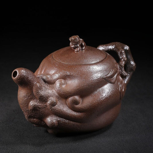 Chinese Yixing Purple Clay Teapot Tea Set Pot Zisha Ceramic Cute Decor Figurine