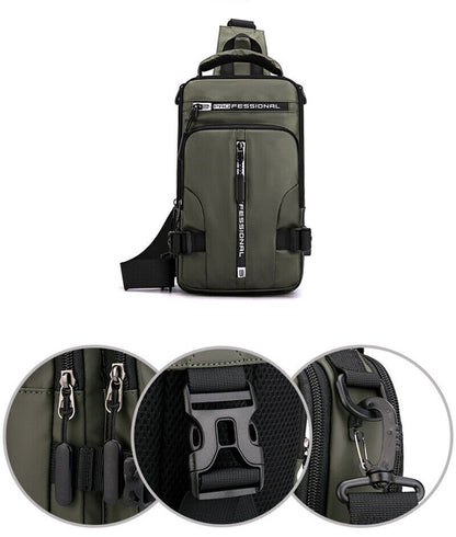 Men Nylon Backpack Cross body Shoulder Bag Male Messenger Chest Bags New