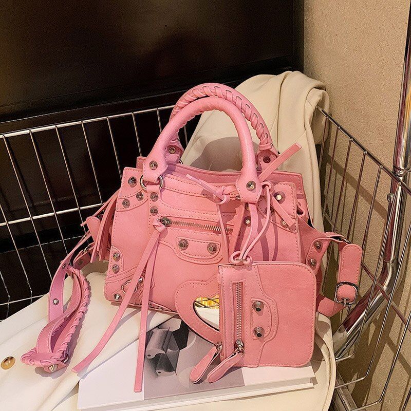 Shoulder Bag Synthetic Leather Handbag Strap 10*124 CM Shopping Bags 26*19*10 CM