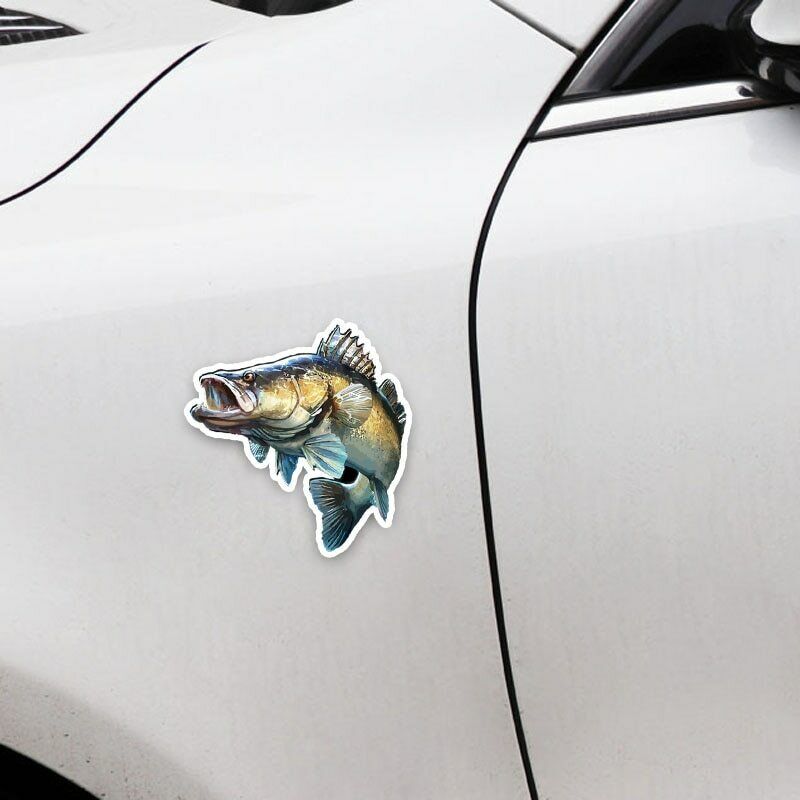 Personality Car Styling Decals Fish Reflective Car Stickers PVC Auto Ornaments