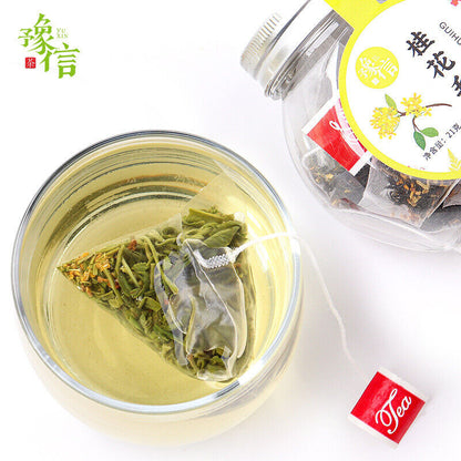 Yushin Guihua Mao Jian tea 豫信 桂花毛尖茶 三角包袋泡茶 桂花毛尖组合型花草茶