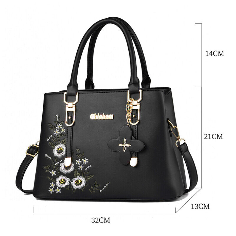 Fashion Women's Ladies PU Leather Handbag Shoulder Messenger Bag CrossBody Bag