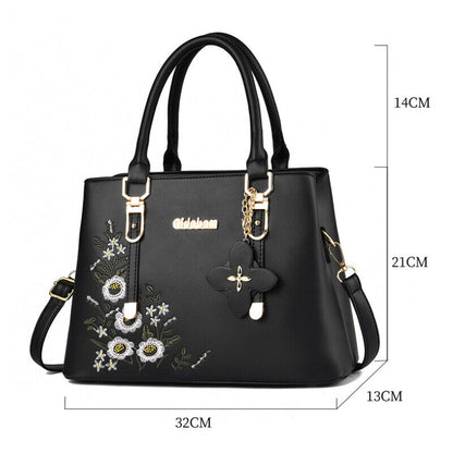 Fashion Women's Ladies PU Leather Handbag Shoulder Messenger Bag CrossBody Bag