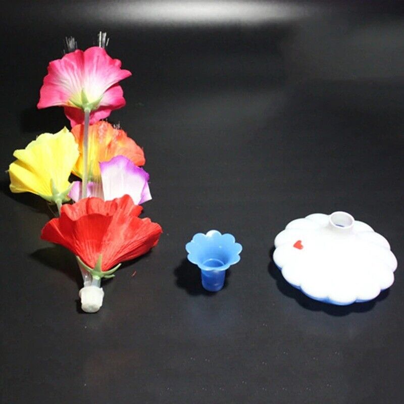 Optical Fiber Lamp LED Artificial Flower Calla Lily Vase Night Lights 32x10x10cm