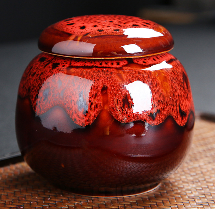 Tea pot ceramic sealed pot Kung Fu tea set storage pot
