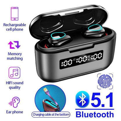 TWS Wireless Earbuds Bluetooth Earphones Stereo headphones for iPhone Samsung