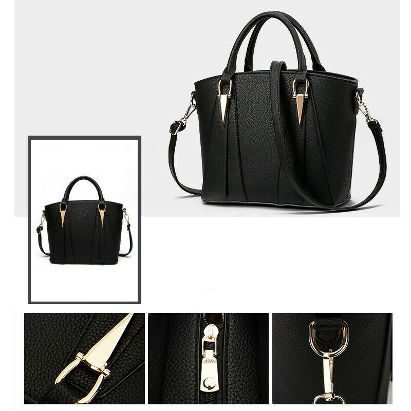 New Women's Ladies Handbags PU Leather Shoulder Messenger Cross Body Bag
