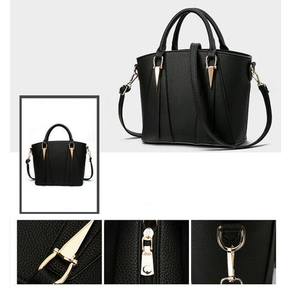 New Women's Ladies Handbags PU Leather Shoulder Messenger Cross Body Bag