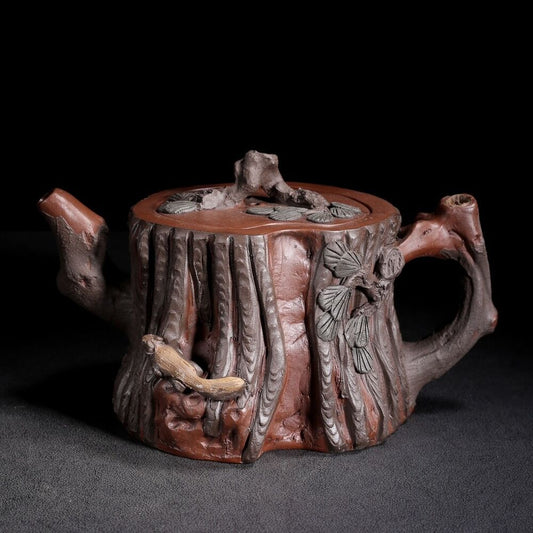 Vintage Chinese Yixing Purple Clay Teapot Zisha Ceremony Large Teaware Collector