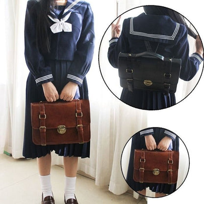 Vintage Japanese JK Uniform Shoulder Bag School Bookbag Backpack Cosplay Handbag
