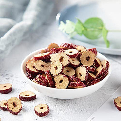 Chinese Red Dates Slices Jujube Slices Seedless Snacks 108g 3.8 OZ.